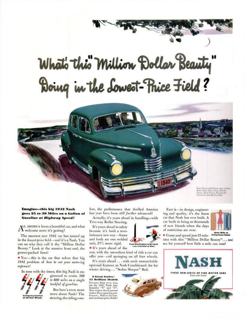 1942 Nash Auto Advertising